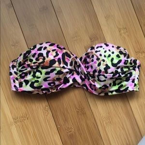 Victoria’s Secret Swim Strapless Top Leopard